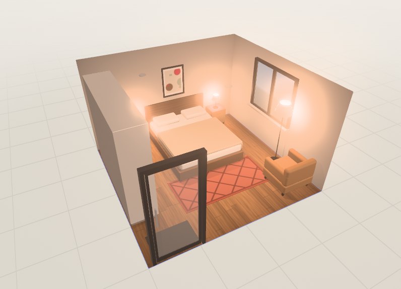 안방 3D 배치