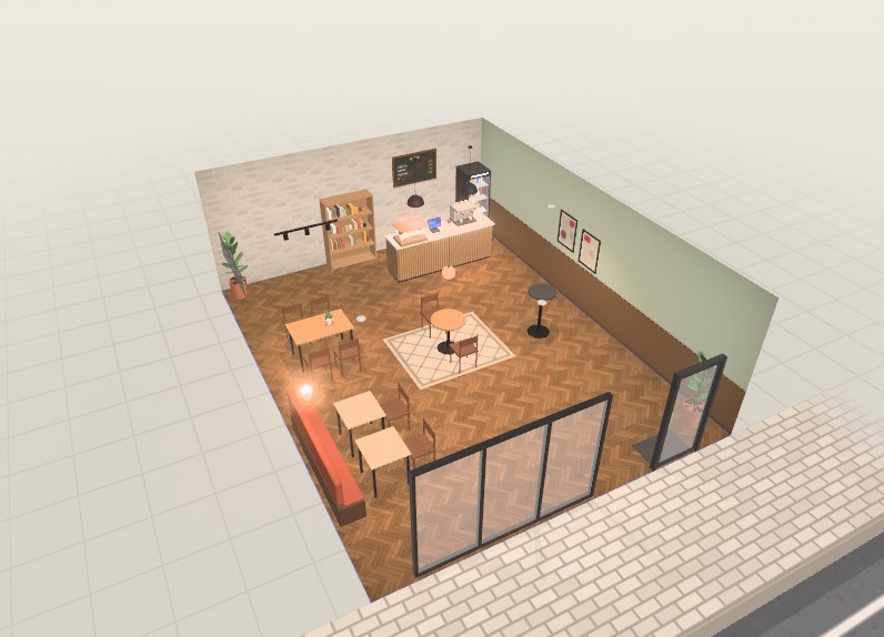 카페 3D 배치