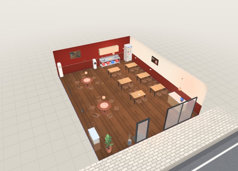 중식당 3D 배치
