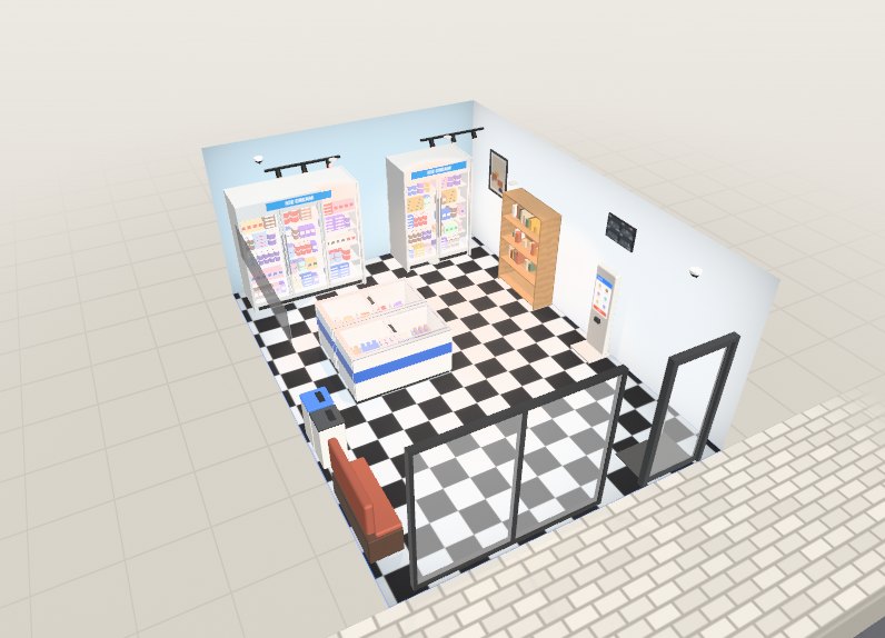 무인 아이스크림 3D 배치