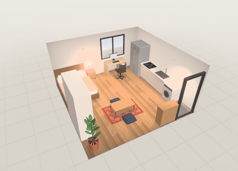 원룸 3D 배치